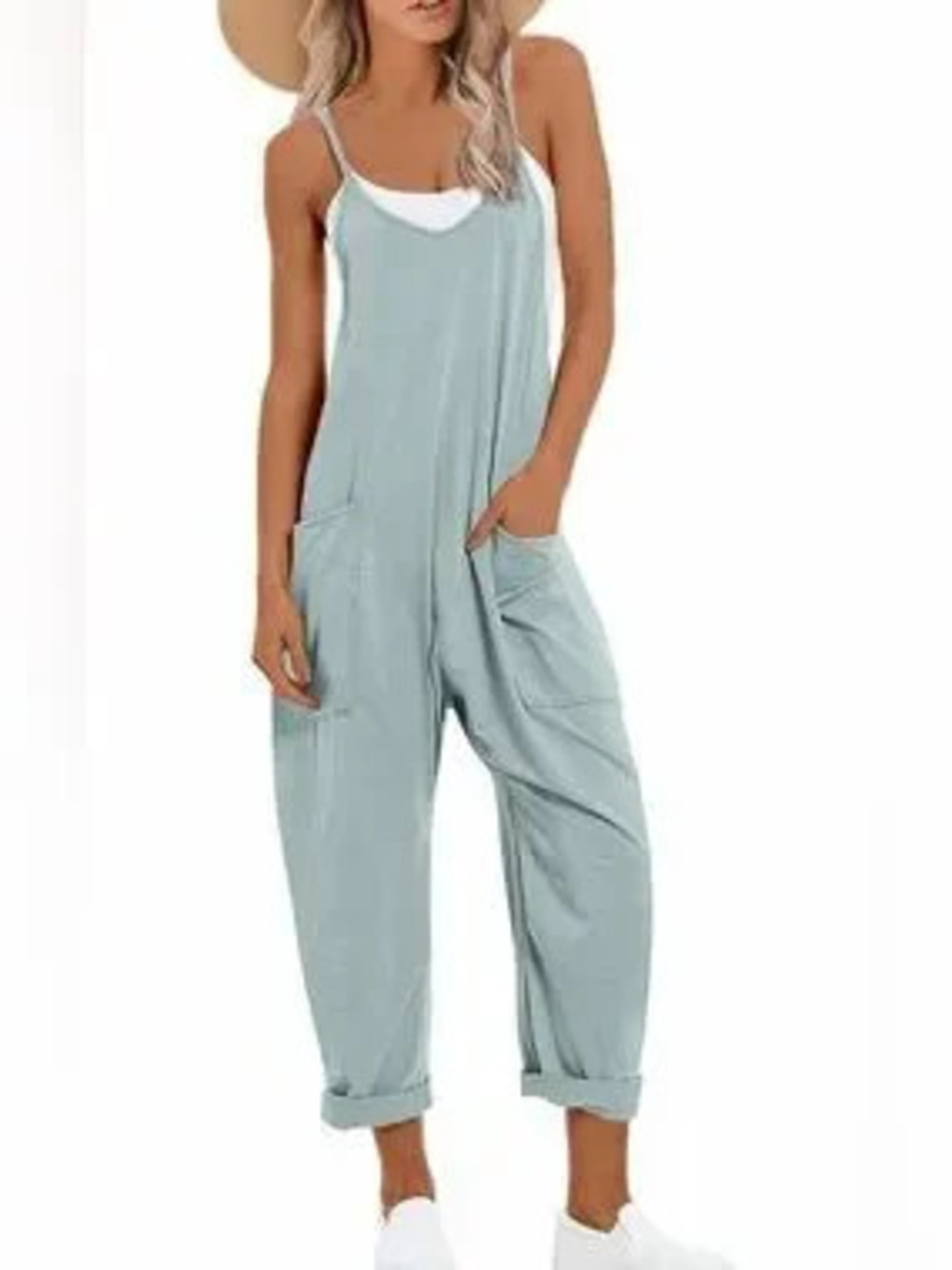 Sleeveless Pocket Jumpsuit